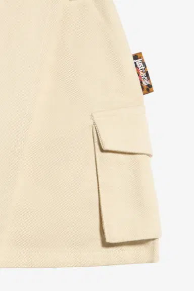 Roberto Cavalli Beige Cotton Miniskirt | Thumbnail 3 Roberto Cavalli Beige Cotton Miniskirt | Thumbnail 3