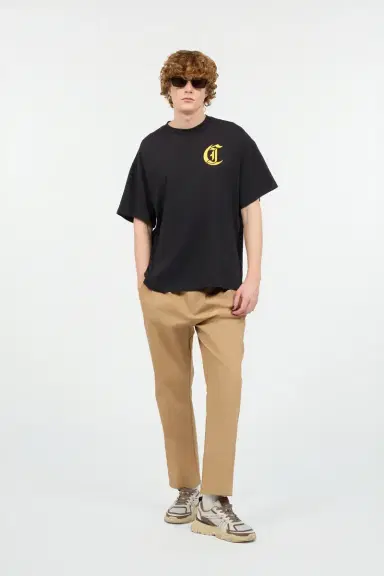 Roberto Cavalli Cotton Pants With Front Logo | Thumbnail 6 Roberto Cavalli Cotton Pants With Front Logo | Thumbnail 6
