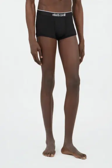 Roberto Cavalli Black Cotton Boxer Shorts Bi-Pack | Thumbnail 2 Roberto Cavalli Black Cotton Boxer Shorts Bi-Pack | Thumbnail 2