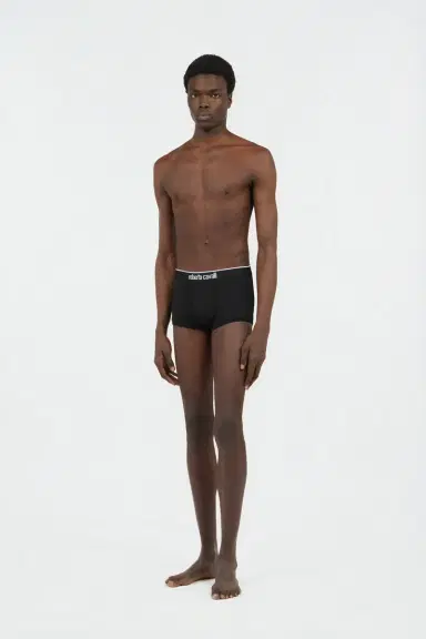 Roberto Cavalli Black Cotton Boxer Shorts Bi-Pack | Thumbnail 6 Roberto Cavalli Black Cotton Boxer Shorts Bi-Pack | Thumbnail 6