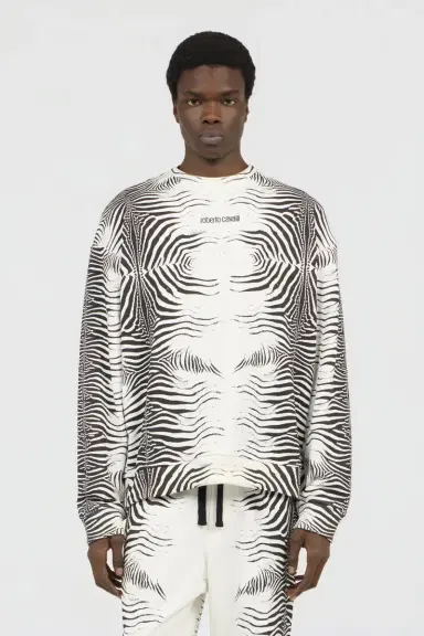 Roberto Cavalli Zebra Print Sweatshirt | Thumbnail 2 Roberto Cavalli Zebra Print Sweatshirt | Thumbnail 2