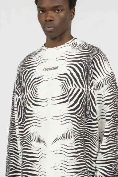 Roberto Cavalli Zebra Print Sweatshirt | Thumbnail 4 Roberto Cavalli Zebra Print Sweatshirt | Thumbnail 4