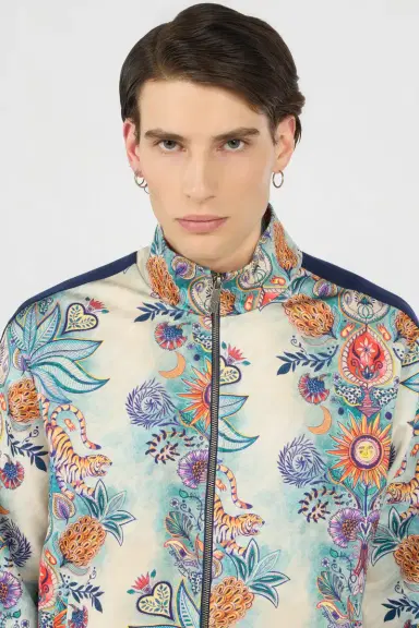 Roberto Cavalli Tropical Garden Print Sweatshirt | Thumbnail 4 Roberto Cavalli Tropical Garden Print Sweatshirt | Thumbnail 4
