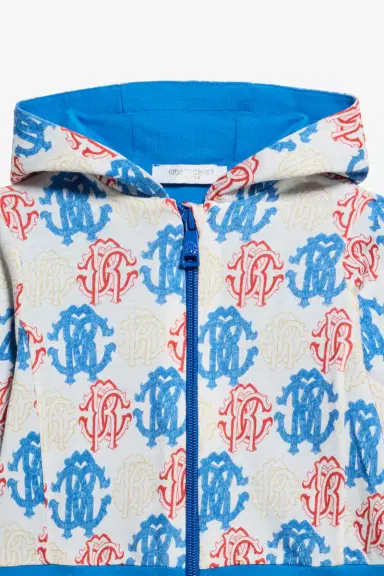 Roberto Cavalli Cotton Sweatshirt with Monogram Print | Thumbnail 3 Roberto Cavalli Cotton Sweatshirt with Monogram Print | Thumbnail 3