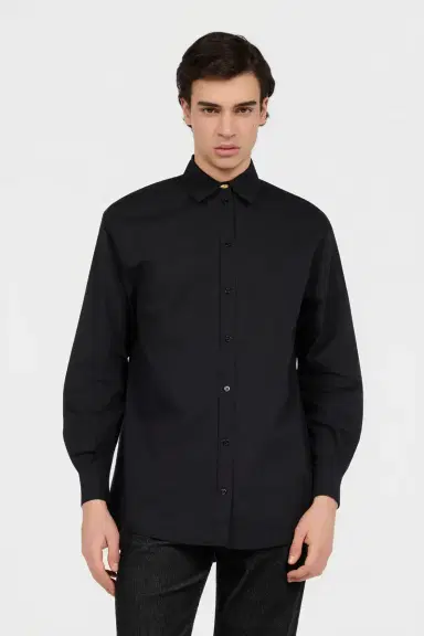 Roberto Cavalli Black Cotton Shirt | Thumbnail 2 Roberto Cavalli Black Cotton Shirt | Thumbnail 2