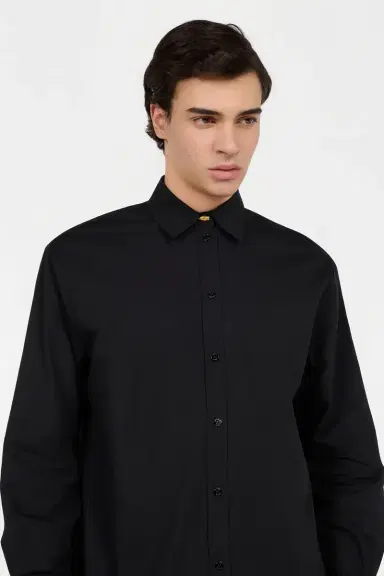 Roberto Cavalli Black Cotton Shirt | Thumbnail 4 Roberto Cavalli Black Cotton Shirt | Thumbnail 4