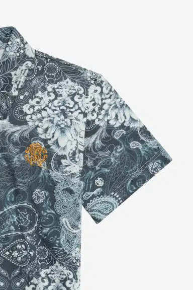 Roberto Cavalli Paisley Print Polo | Thumbnail 4 Roberto Cavalli Paisley Print Polo | Thumbnail 4