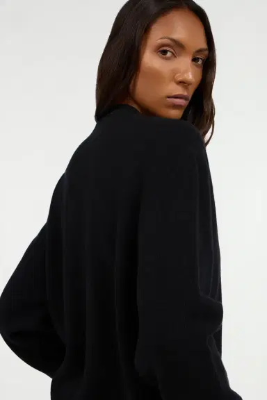 Roberto Cavalli Black cardigan with Monogram Mirror Snake | Thumbnail 6 Roberto Cavalli Black cardigan with Monogram Mirror Snake | Thumbnail 6