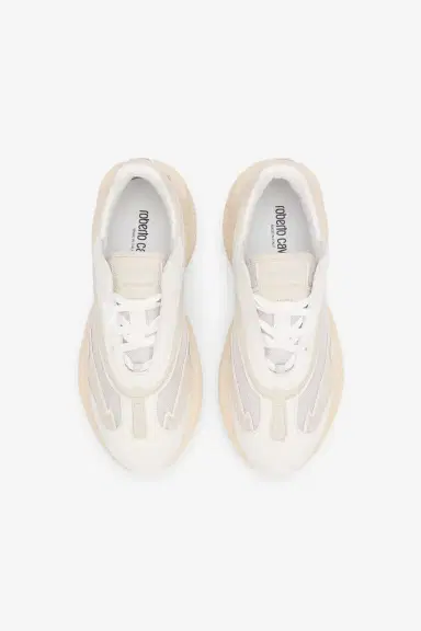 Roberto Cavalli White Leather Chunky Sneakers | Thumbnail 4 Roberto Cavalli White Leather Chunky Sneakers | Thumbnail 4