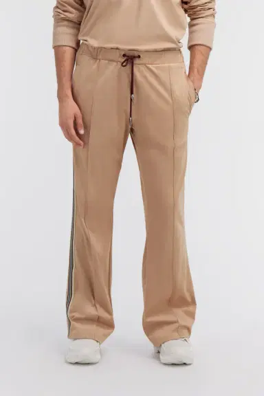 Roberto Cavalli Beige Flared Trousers With Side Bands | Thumbnail 2 Roberto Cavalli Beige Flared Trousers With Side Bands | Thumbnail 2