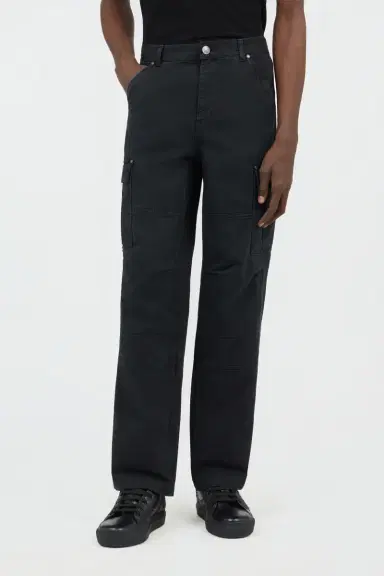 Roberto Cavalli Black Cotton Cargo Trousers | Thumbnail 2 Roberto Cavalli Black Cotton Cargo Trousers | Thumbnail 2