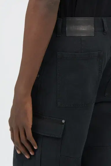 Roberto Cavalli Black Cotton Cargo Trousers | Thumbnail 5 Roberto Cavalli Black Cotton Cargo Trousers | Thumbnail 5