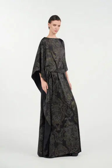 Roberto Cavalli Ornamental Black Print Dress | Thumbnail 2 Roberto Cavalli Ornamental Black Print Dress | Thumbnail 2