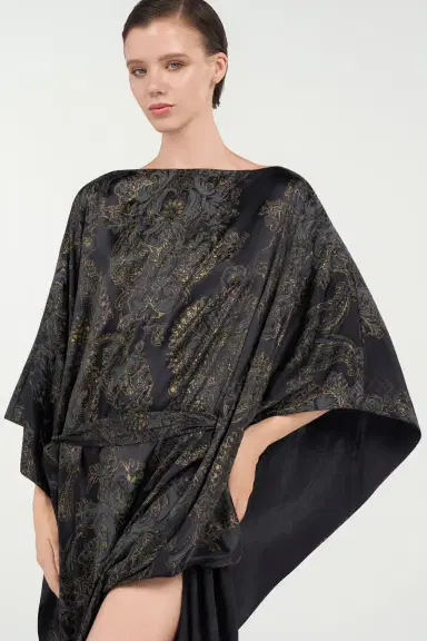 Roberto Cavalli Ornamental Black Print Dress | Thumbnail 5 Roberto Cavalli Ornamental Black Print Dress | Thumbnail 5