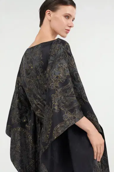 Roberto Cavalli Ornamental Black Print Dress | Thumbnail 6 Roberto Cavalli Ornamental Black Print Dress | Thumbnail 6