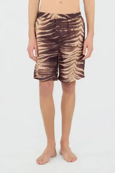 Roberto Cavalli Natural Barb Print Bermuda Swim Shorts | Thumbnail 2 Roberto Cavalli Natural Barb Print Bermuda Swim Shorts | Thumbnail 2