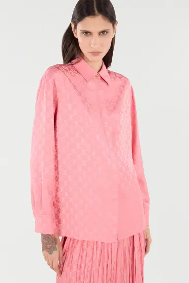 Roberto Cavalli Shirt-Blend Shirt With Mirror Snake Monogram Print | Thumbnail 4 Roberto Cavalli Shirt-Blend Shirt With Mirror Snake Monogram Print | Thumbnail 4