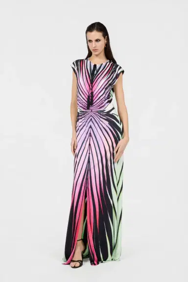 Roberto Cavalli Ray Of Paradise Print Maxi Dress | Thumbnail 6 Roberto Cavalli Ray Of Paradise Print Maxi Dress | Thumbnail 6