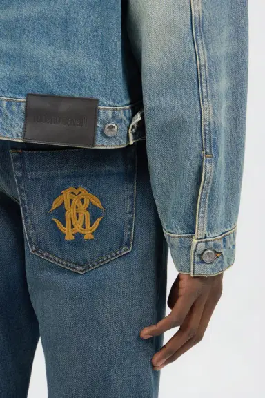 Roberto Cavalli Blue Denim Jacket | Thumbnail 5 Roberto Cavalli Blue Denim Jacket | Thumbnail 5