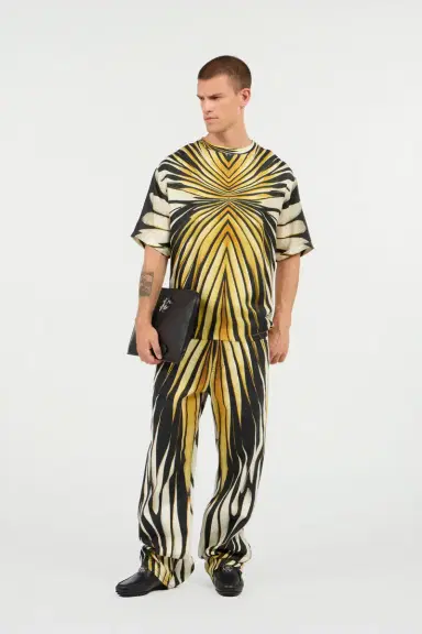 Roberto Cavalli Ray Of Gold Print T-Shirt | Thumbnail 7 Roberto Cavalli Ray Of Gold Print T-Shirt | Thumbnail 7
