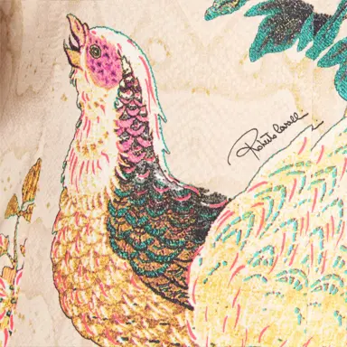 Roberto Cavalli Silk Blazer With Oriental Bird Print | Thumbnail 4 Roberto Cavalli Silk Blazer With Oriental Bird Print | Thumbnail 4