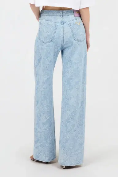 Roberto Cavalli Wide-Leg Denim Trousers | Thumbnail 3 Roberto Cavalli Wide-Leg Denim Trousers | Thumbnail 3