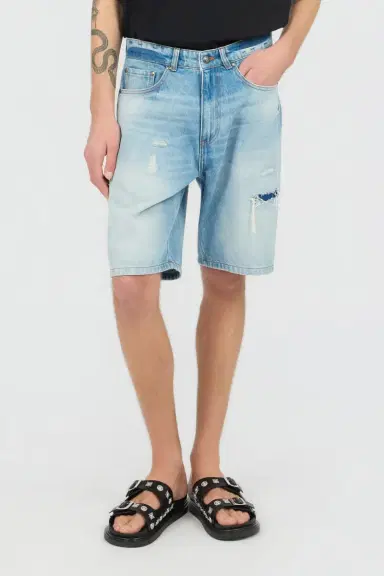 Roberto Cavalli Blue Denim Bermuda Shorts | Thumbnail 2 Roberto Cavalli Blue Denim Bermuda Shorts | Thumbnail 2