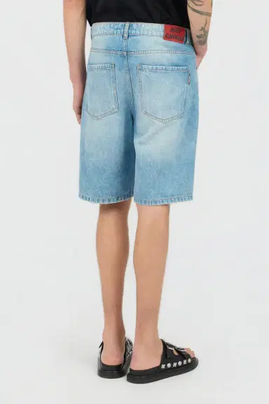Roberto Cavalli Blue Denim Bermuda Shorts | Thumbnail 3 Roberto Cavalli Blue Denim Bermuda Shorts | Thumbnail 3