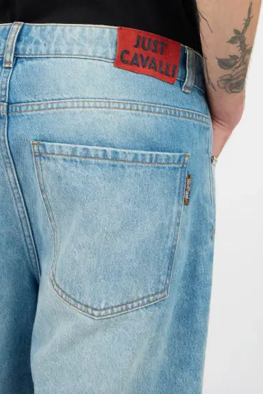 Roberto Cavalli Blue Denim Bermuda Shorts | Thumbnail 5 Roberto Cavalli Blue Denim Bermuda Shorts | Thumbnail 5