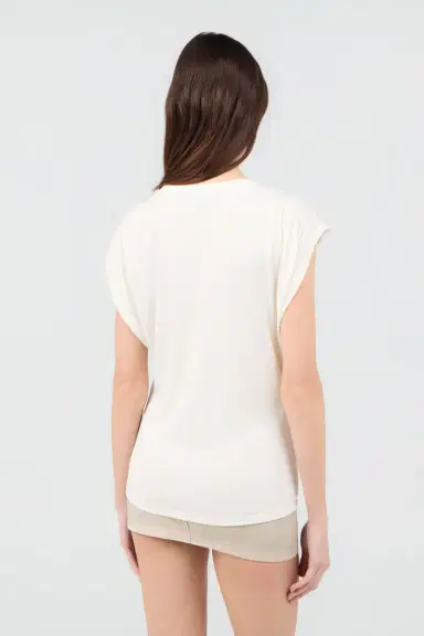 Roberto Cavalli Ivory T-Shirt | Thumbnail 3 Roberto Cavalli Ivory T-Shirt | Thumbnail 3
