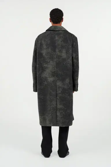 Roberto Cavalli Double-Breasted Coat with Distressed Effect | Thumbnail 3 Roberto Cavalli Double-Breasted Coat with Distressed Effect | Thumbnail 3