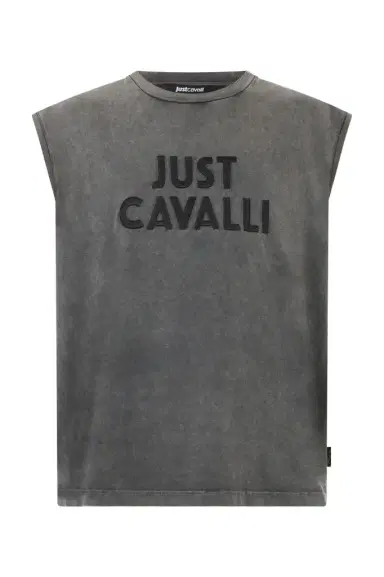 Roberto Cavalli Grey T-shirt With Logo | Thumbnail 1 Roberto Cavalli Grey T-shirt With Logo | Thumbnail 1