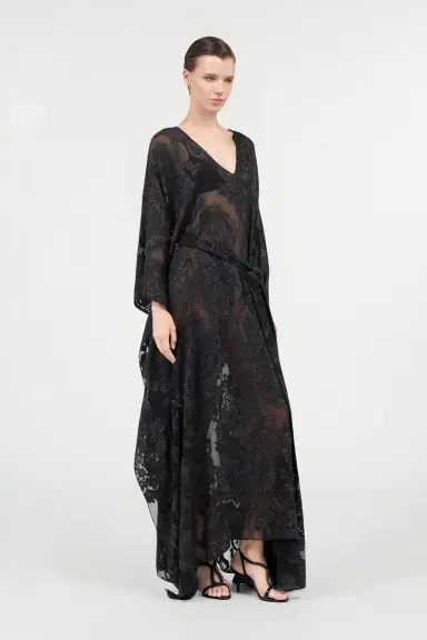Roberto Cavalli Sheer Silk Kaftan in Ornamental | Thumbnail 2 Roberto Cavalli Sheer Silk Kaftan in Ornamental | Thumbnail 2