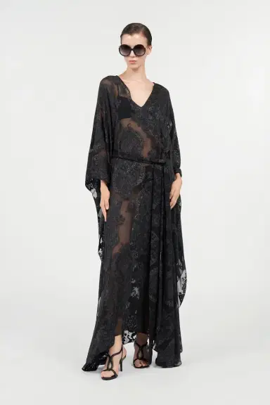 Roberto Cavalli Sheer Silk Kaftan in Ornamental | Thumbnail 7 Roberto Cavalli Sheer Silk Kaftan in Ornamental | Thumbnail 7