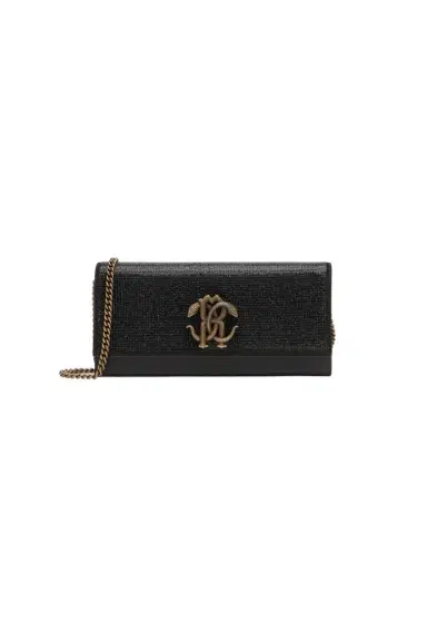 Roberto Cavalli Leather Mini Bag with Shoulder Strap | Thumbnail 1 Roberto Cavalli Leather Mini Bag with Shoulder Strap | Thumbnail 1