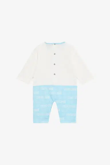 Roberto Cavalli Monogram RC And Logo Hat, Bib And Romper Suit Set | Thumbnail 2 Roberto Cavalli Monogram RC And Logo Hat, Bib And Romper Suit Set | Thumbnail 2