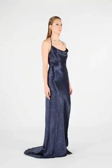 Roberto Cavalli Long Dress with Cowl Neck | Thumbnail 2 Roberto Cavalli Long Dress with Cowl Neck | Thumbnail 2