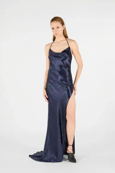 Roberto Cavalli Long Dress with Cowl Neck | Thumbnail 7 Roberto Cavalli Long Dress with Cowl Neck | Thumbnail 7