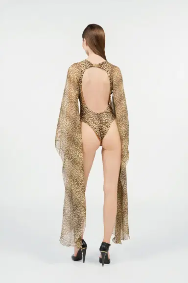 Roberto Cavalli Baby Jaguar Print One-Piece Swimsuit | Thumbnail 3 Roberto Cavalli Baby Jaguar Print One-Piece Swimsuit | Thumbnail 3