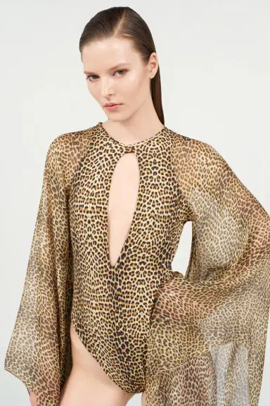 Roberto Cavalli Baby Jaguar Print One-Piece Swimsuit | Thumbnail 5 Roberto Cavalli Baby Jaguar Print One-Piece Swimsuit | Thumbnail 5