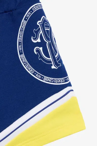 Roberto Cavalli Color-Block Shorts With Monogram RC | Thumbnail 4 Roberto Cavalli Color-Block Shorts With Monogram RC | Thumbnail 4