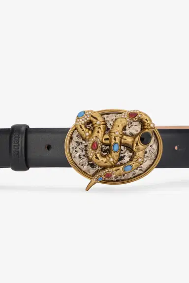 Roberto Cavalli Slim Belt With Snake Buckle | Thumbnail 3 Roberto Cavalli Slim Belt With Snake Buckle | Thumbnail 3