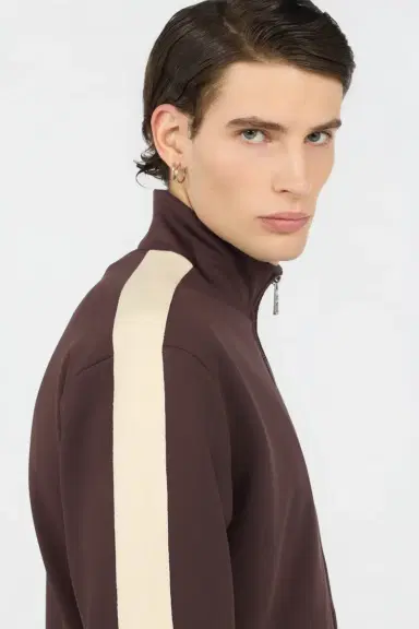 Roberto Cavalli Brown Zip Hoodie | Thumbnail 5 Roberto Cavalli Brown Zip Hoodie | Thumbnail 5