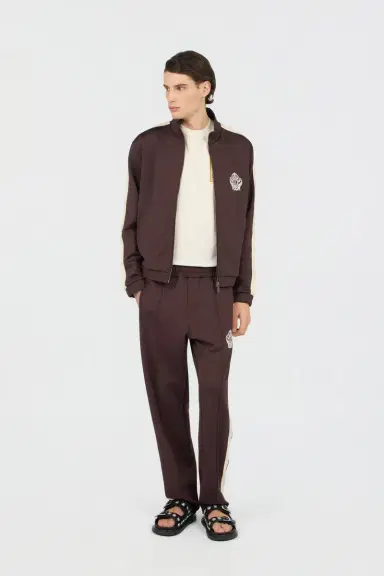 Roberto Cavalli Brown Zip Hoodie | Thumbnail 6 Roberto Cavalli Brown Zip Hoodie | Thumbnail 6
