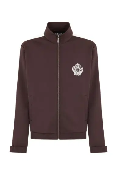Roberto Cavalli Brown Zip Hoodie | Thumbnail 1 Roberto Cavalli Brown Zip Hoodie | Thumbnail 1