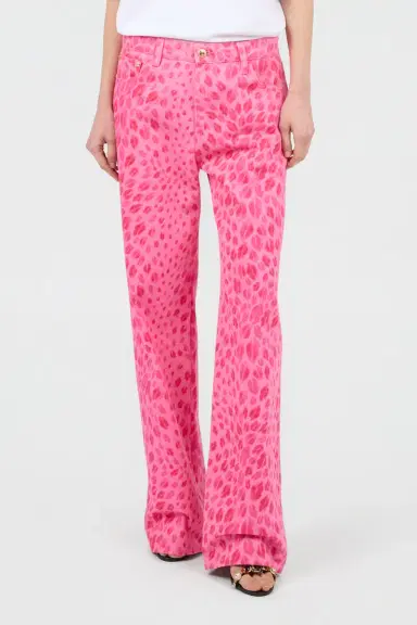 Roberto Cavalli The Jaguar Kiss Pink Print Jeans | Thumbnail 2 Roberto Cavalli The Jaguar Kiss Pink Print Jeans | Thumbnail 2
