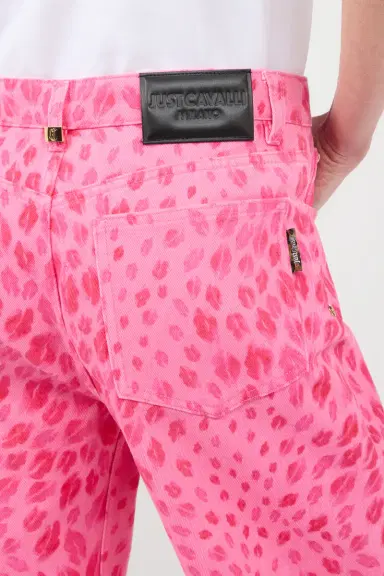 Roberto Cavalli The Jaguar Kiss Pink Print Jeans | Thumbnail 5 Roberto Cavalli The Jaguar Kiss Pink Print Jeans | Thumbnail 5