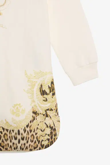 Roberto Cavalli Leopard And Baroque Print Sweatshirt Dress | Thumbnail 5 Roberto Cavalli Leopard And Baroque Print Sweatshirt Dress | Thumbnail 5