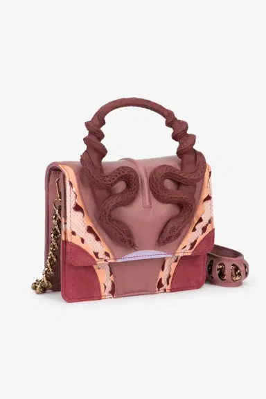 Roberto Cavalli Small Pink Bag With Snakes | Thumbnail 5 Roberto Cavalli Small Pink Bag With Snakes | Thumbnail 5