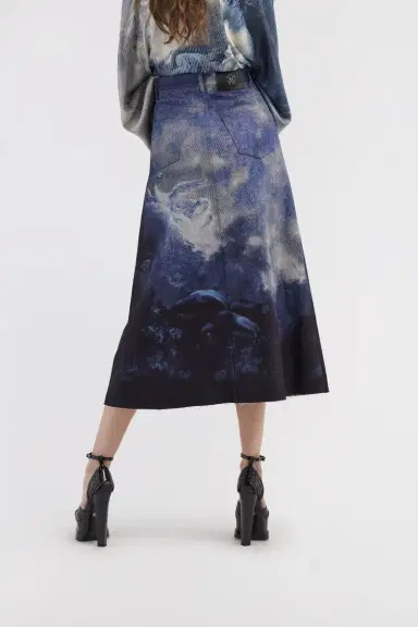 Roberto Cavalli Skirt with Denim Wild Leda print | Thumbnail 3 Roberto Cavalli Skirt with Denim Wild Leda print | Thumbnail 3